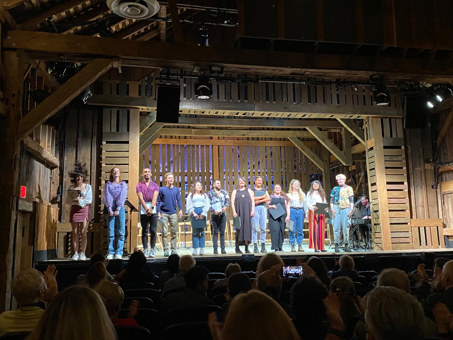 The cast of "By Any Other Name" takes a bow on the Main Stage.